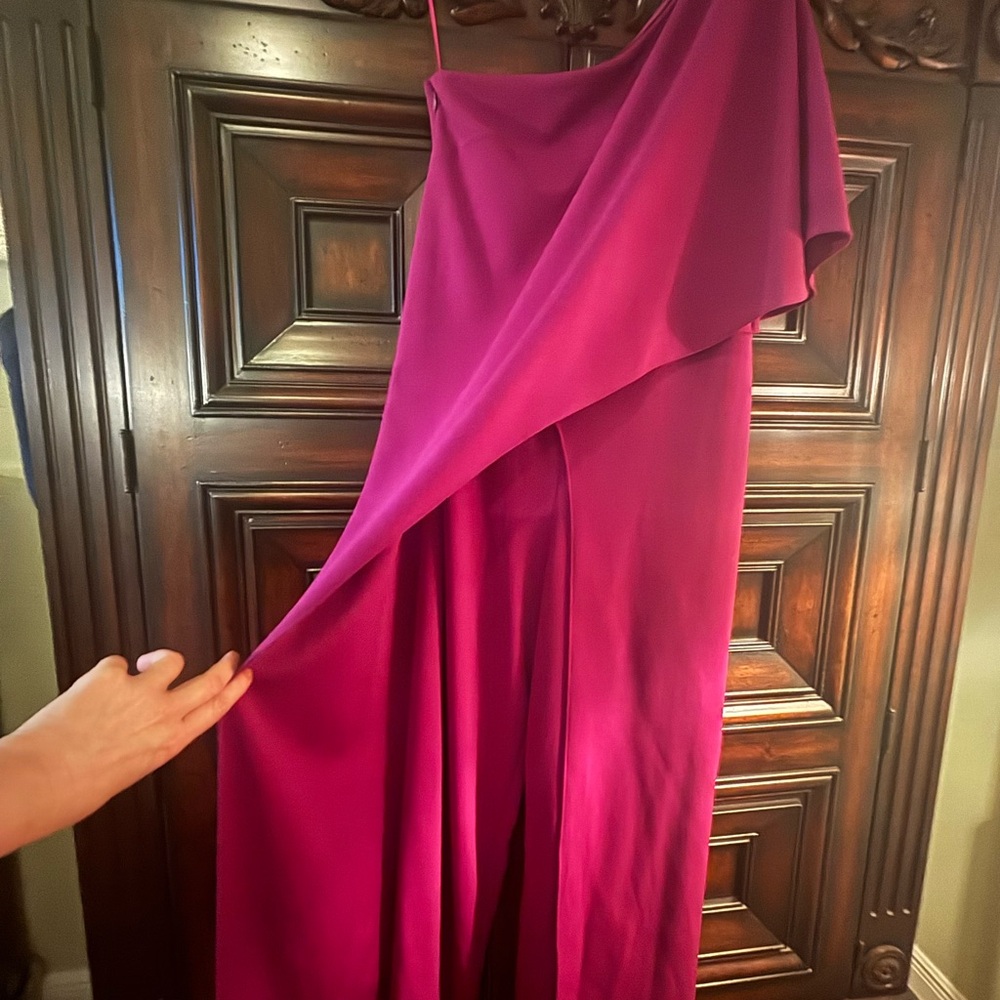 Adrianna Papell Pink Wide Leg Jumpsuit - Picture 3 of 4